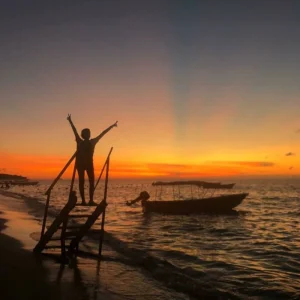 atardecer isla baru